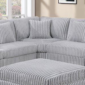 English Elm Reclining 3 Piece Top Grain Leather Sofa Set with Pocket Coil Cushions Modern Living Room Gray, Mink Corduroy B011P593068