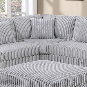 English Elm Reclining 3 Piece Top Grain Leather Sofa Set with Pocket Coil Cushions Modern Living Room Gray, Mink Corduroy B011P593068