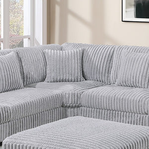 English Elm Reclining 3 Piece Top Grain Leather Sofa Set with Pocket Coil Cushions Modern Living Room Gray, Mink Corduroy B011P593068