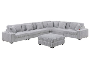 English Elm Reclining 3 Piece Top Grain Leather Sofa Set with Pocket Coil Cushions Modern Living Room Gray, Mink Corduroy B011P593068