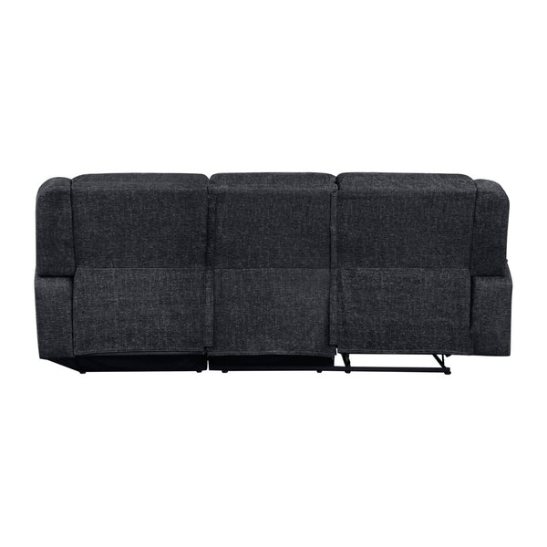 English Elm 2-Piece Chenille Reclining Sectional with Chaise Cup Holders Modern Living Room Sofa B011S01311