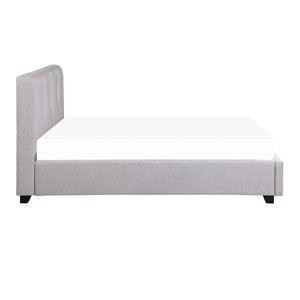 English Elm Modern Gray Linen Upholstered Full Platform Bed Tall Headboard No Box Spring Needed B011S01383
