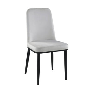 English Elm Contemporary Faux Marble Sintered Stone Dining Set with Velvet Chairs for Four B011S01864