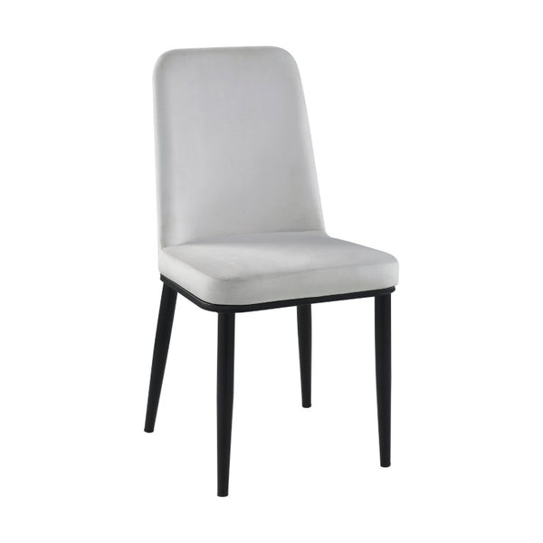 English Elm Contemporary Faux Marble Sintered Stone Dining Set with Velvet Chairs for Four B011S01864