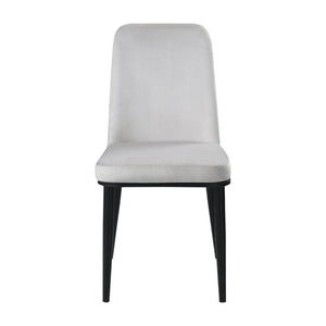 English Elm Contemporary Faux Marble Sintered Stone Dining Set with Velvet Chairs for Four B011S01864