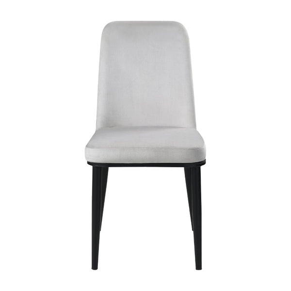 English Elm Contemporary Faux Marble Sintered Stone Dining Set with Velvet Chairs for Four B011S01864