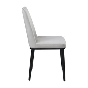 English Elm Contemporary Faux Marble Sintered Stone Dining Set with Velvet Chairs for Four B011S01864