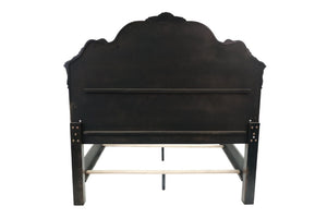 English Elm Majestic Eastern King Bedroom Set Carved Scrollwork Antique Cherry Formal Traditional Style B011S02554