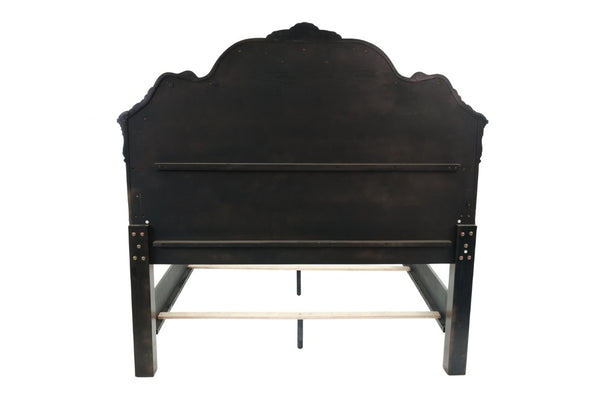 English Elm Majestic Eastern King Bedroom Set Carved Scrollwork Antique Cherry Formal Traditional Style B011S02554
