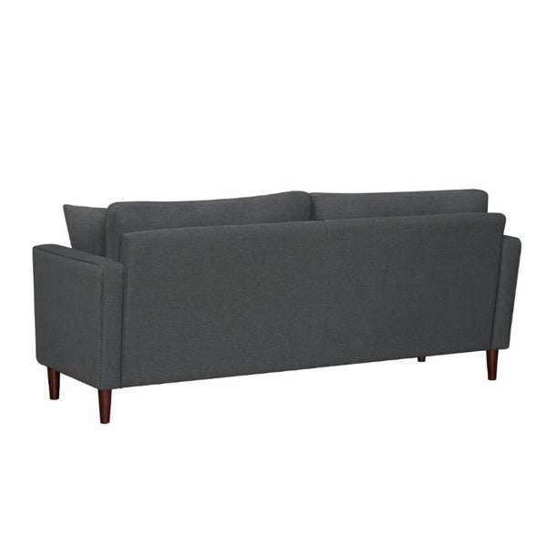 English Elm Contemporary Button Tufted Fabric Sofa and Loveseat Set for Polished Living Spaces Gray B011S02559