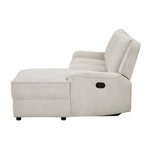 English Elm Luxury Chenille Reclining Sectional with Chaise Console Cup Holders Family Room B011S02561
