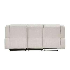 English Elm Luxury Chenille Reclining Sectional with Chaise Console Cup Holders Family Room B011S02561
