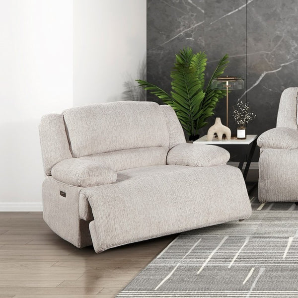 English Elm Modern Power Reclining 3Pc Living Room Set with USB Ports and Microfiber Seating B011S02563