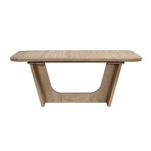 English Elm Beautiful Oak Veneer Extendable Dining Table Seats 8 Transitional Farmhouse Style B011S02581