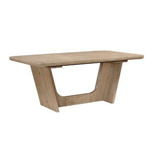 English Elm Beautiful Oak Veneer Extendable Dining Table Seats 8 Transitional Farmhouse Style B011S02581