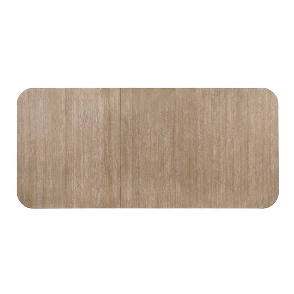 English Elm Beautiful Oak Veneer Extendable Dining Table Seats 8 Transitional Farmhouse Style B011S02581
