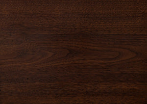 English Elm 3Pc Walnut Veneer Living Room Set with Brass Pulls Open Shelves Mid-Century Modern Style B011S02586