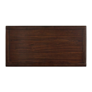 English Elm 3Pc Walnut Veneer Living Room Set with Brass Pulls Open Shelves Mid-Century Modern Style B011S02586