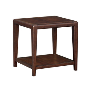English Elm 3Pc Walnut Veneer Living Room Set with Brass Pulls Open Shelves Mid-Century Modern Style B011S02586
