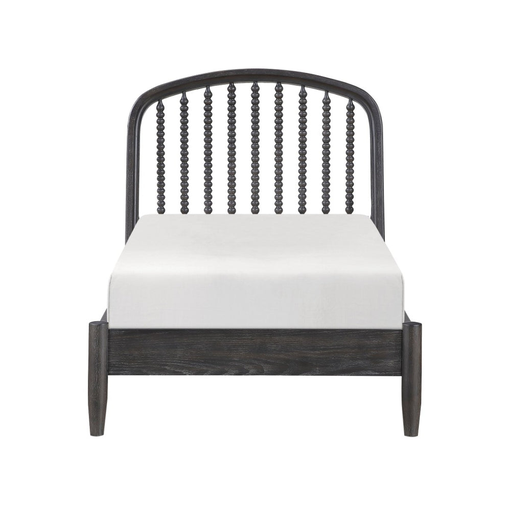 English Elm Elegant Spindle Arch Twin Platform Bed Espresso Wood Jenny Lind Farmhouse Frame B011S02587