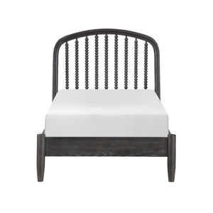 English Elm Elegant Spindle Arch Twin Platform Bed Espresso Wood Jenny Lind Farmhouse Frame B011S02587