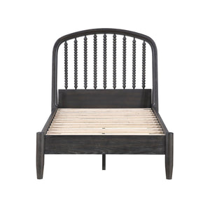 English Elm Elegant Spindle Arch Twin Platform Bed Espresso Wood Jenny Lind Farmhouse Frame B011S02587