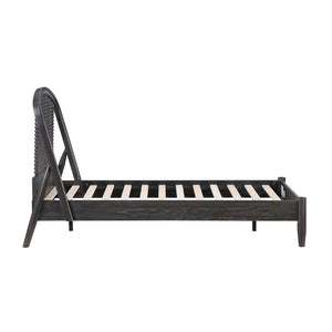 English Elm Elegant Spindle Arch Twin Platform Bed Espresso Wood Jenny Lind Farmhouse Frame B011S02587