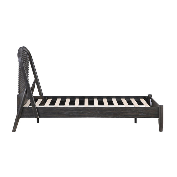 English Elm Elegant Spindle Arch Twin Platform Bed Espresso Wood Jenny Lind Farmhouse Frame B011S02587
