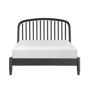 English Elm Elegant Espresso Platform Full Bed Spindle Headboard Farmhouse Wooden Frame B011S02588