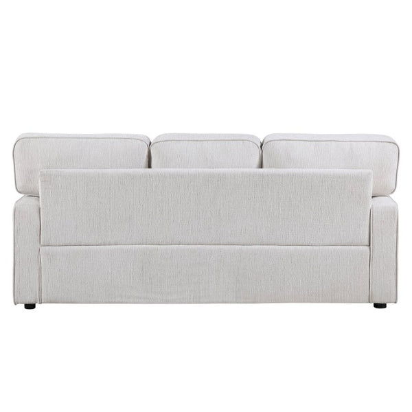 English Elm Contemporary Chenille Sofa and Loveseat Set with Pocket Coil Support for Living Rooms Beige B011S02597