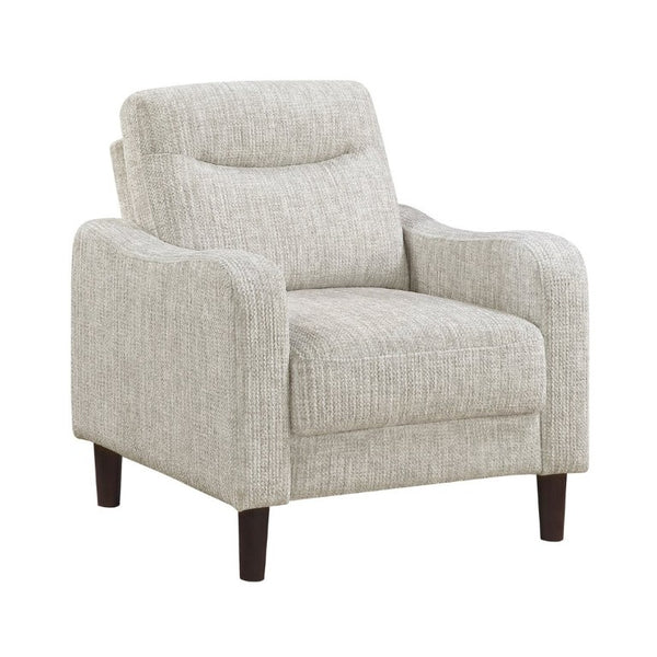 English Elm Modern Mid-Century Chenille Sofa Loveseat Chair Set with Pocket Coil Wood Frame Taupe B011S02608