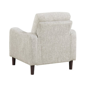 English Elm Modern Mid-Century Chenille Sofa Loveseat Chair Set with Pocket Coil Wood Frame Taupe B011S02608
