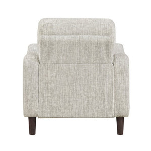English Elm Modern Mid-Century Chenille Sofa Loveseat Chair Set with Pocket Coil Wood Frame Taupe B011S02608