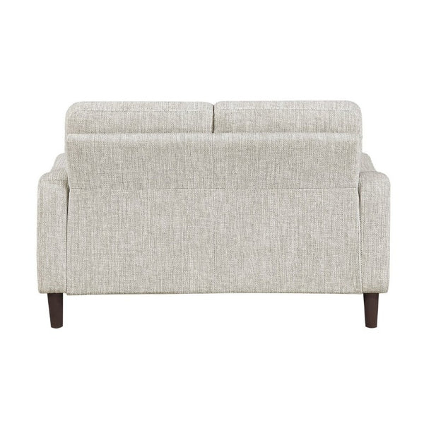 English Elm Modern Mid-Century Chenille Sofa Loveseat Chair Set with Pocket Coil Wood Frame Taupe B011S02608