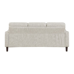 English Elm Modern Mid-Century Chenille Sofa Loveseat Chair Set with Pocket Coil Wood Frame Taupe B011S02608