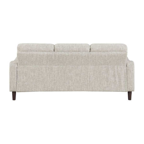 English Elm Modern Mid-Century Chenille Sofa Loveseat Chair Set with Pocket Coil Wood Frame Taupe B011S02608