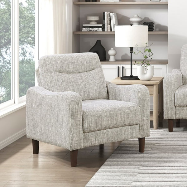 English Elm Modern Mid-Century Chenille Sofa Loveseat Chair Set with Pocket Coil Wood Frame Taupe B011S02608