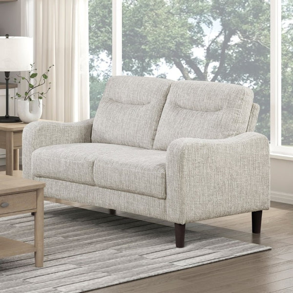 English Elm Modern Mid-Century Chenille Sofa Loveseat Chair Set with Pocket Coil Wood Frame Taupe B011S02608