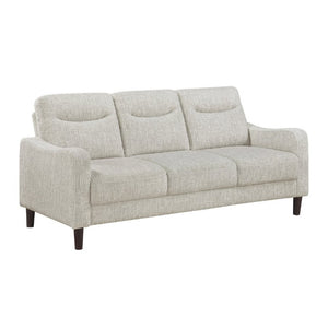 English Elm Modern Mid-Century Chenille Sofa Loveseat Chair Set with Pocket Coil Wood Frame Taupe B011S02608