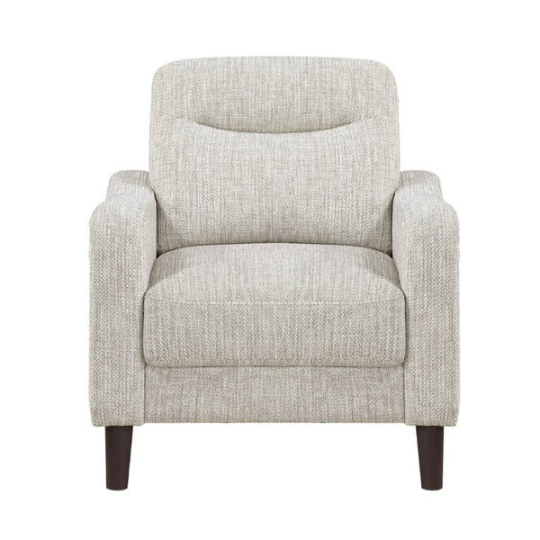 English Elm Modern Mid-Century Chenille Sofa Loveseat Chair Set with Pocket Coil Wood Frame Taupe B011S02608