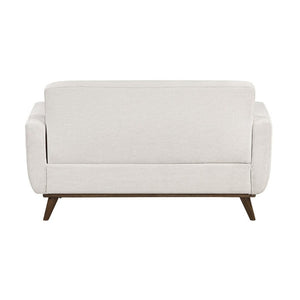 English Elm Contemporary Tufted Fabric Sofa Set with Pocket Coil Support and Solid Wood Legs B011S02617