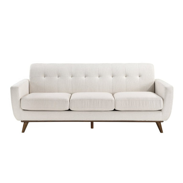 English Elm Contemporary Tufted Fabric Sofa Set with Pocket Coil Support and Solid Wood Legs B011S02617