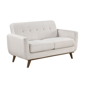 English Elm Contemporary Tufted Fabric Sofa Set with Pocket Coil Support and Solid Wood Legs B011S02617