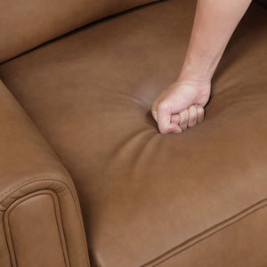 English Elm Modern Power Reclining Loveseat Faux Leather Zero Wall USB Charging Living Room B011S02623