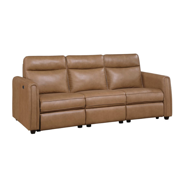English Elm Modern Power Reclining Sofa with USB Ports Zero Wall Faux Leather Living Room B011S02624