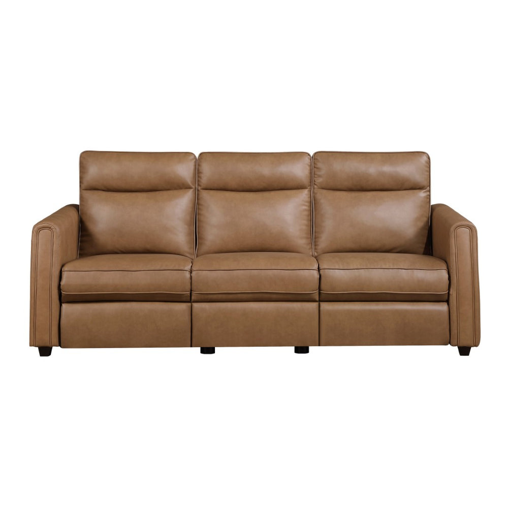 English Elm Modern Power Reclining Sofa with USB Ports Zero Wall Faux Leather Living Room B011S02624