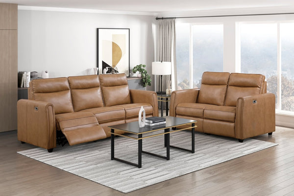 English Elm Modern Power Reclining Sofa with USB Ports Zero Wall Faux Leather Living Room B011S02624