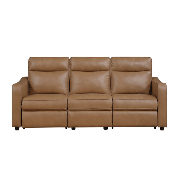 English Elm Modern Power Reclining Sofa with USB Charging Zero Wall Faux Leather Living Room B011S02627