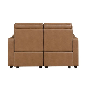English Elm Modern Power Reclining Sofa Set Faux Leather Three Piece with USB Charging Zero Wall B011S02628