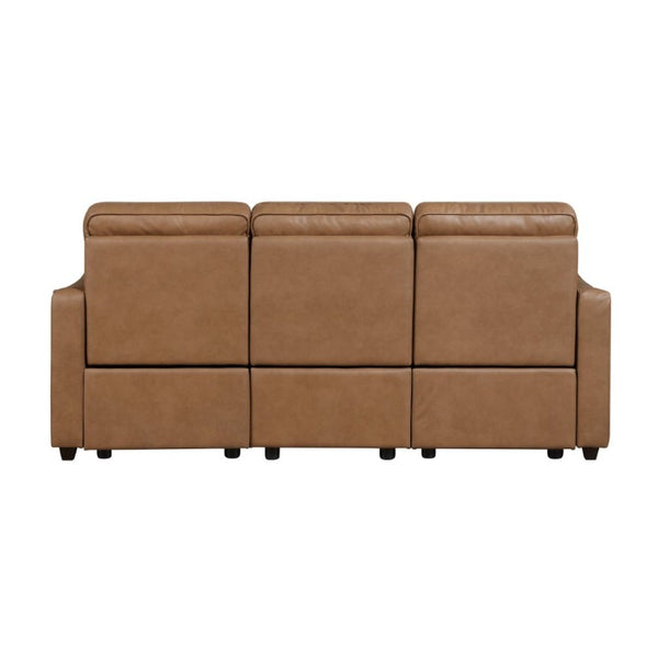 English Elm Modern Power Reclining Sofa Set Faux Leather Three Piece with USB Charging Zero Wall B011S02628